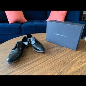 Freda Salvador Leather Crocodile Oxfords